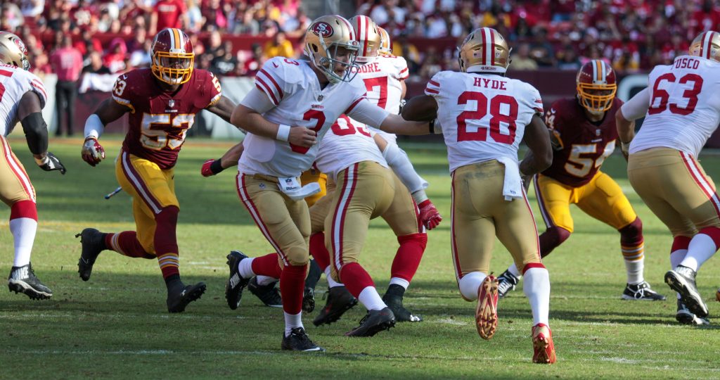 49ers at Redskins 10/15/17