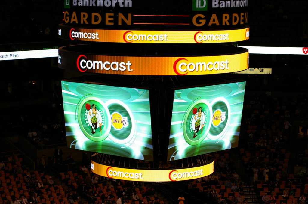 TD Garden scoreboard, Celtics