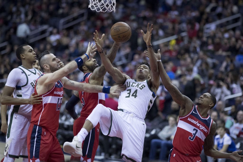 Giannis Antetokounmpo at Wizards