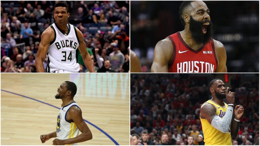 LeBron, KD, Giannis, Harden