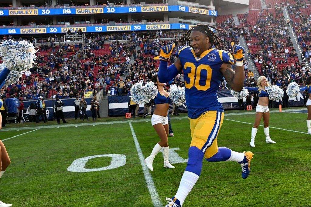 Todd Gurley celebrates