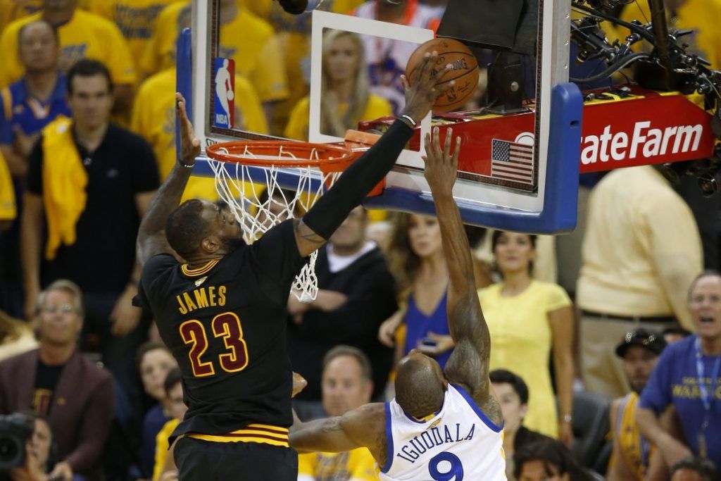 LeBron James block in game seven