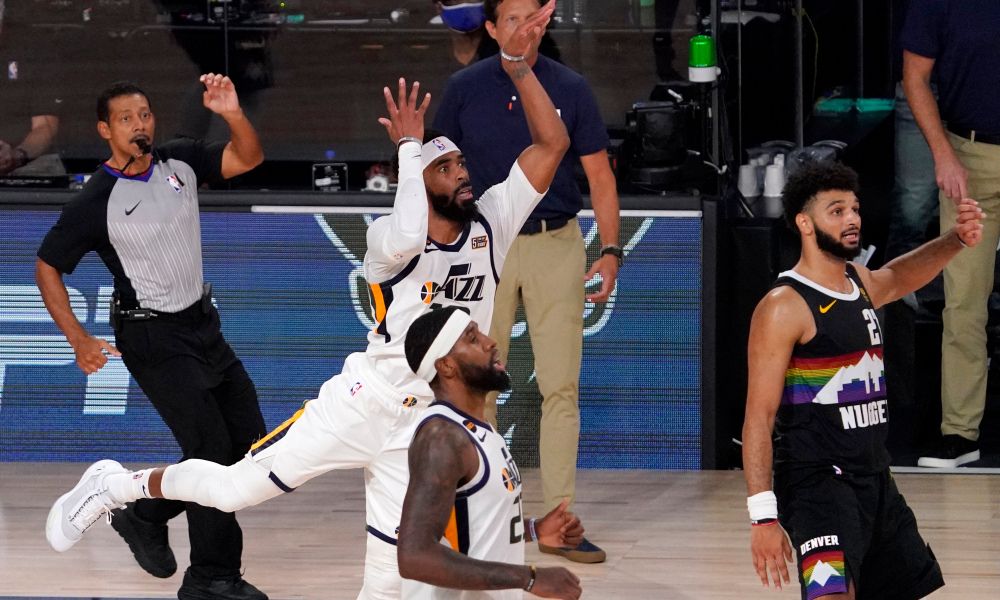 Mike Conley throws up shot late in Game 7.