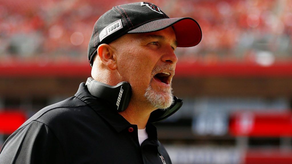 Dan Quinn shouts