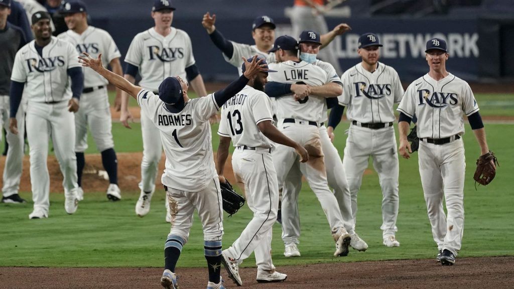 Tampa Bay Rays celebrate ALCS win