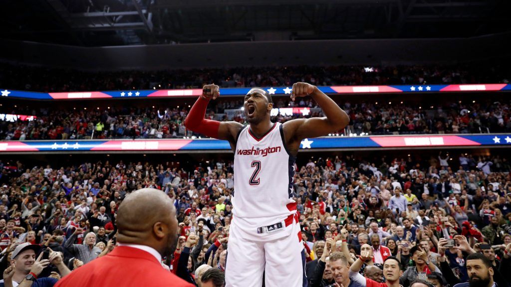 John Wall celebrates