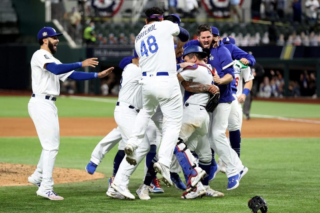 Los Angeles Dodgers celebrate World Series