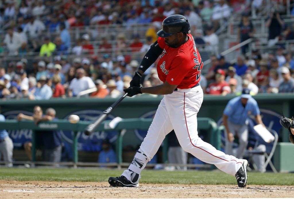 Jackie Bradley at the plate