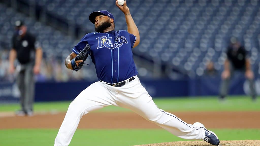 Jose Alvarado on the mound