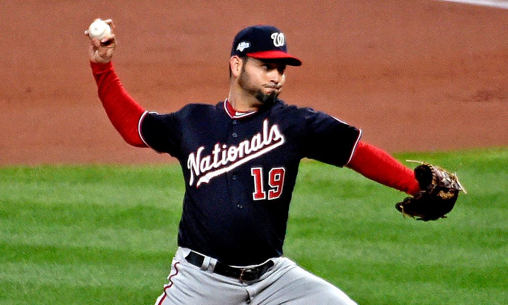 Anibal Sanchez throws pitch