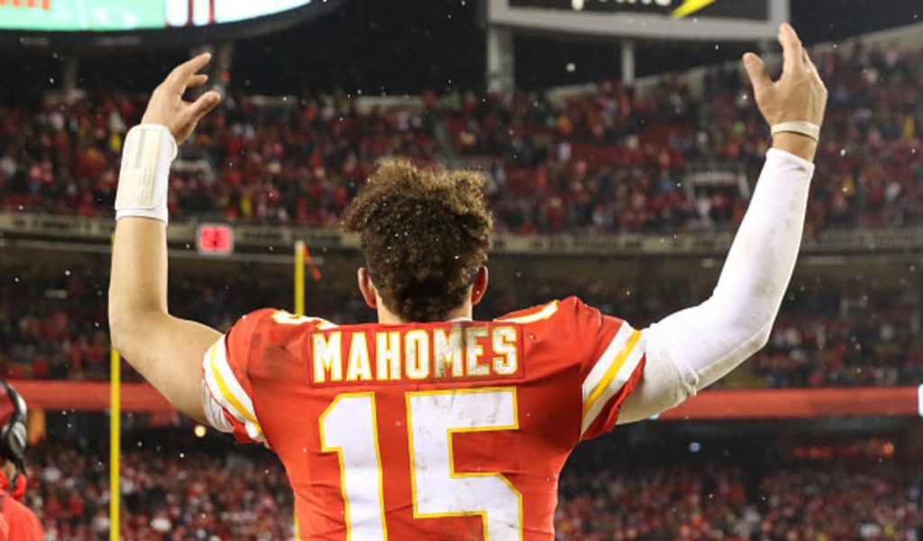 Mahomes at Super Bowl 2020