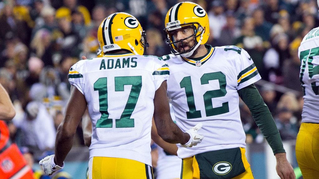 Aaron Rodgers and Davante Adams