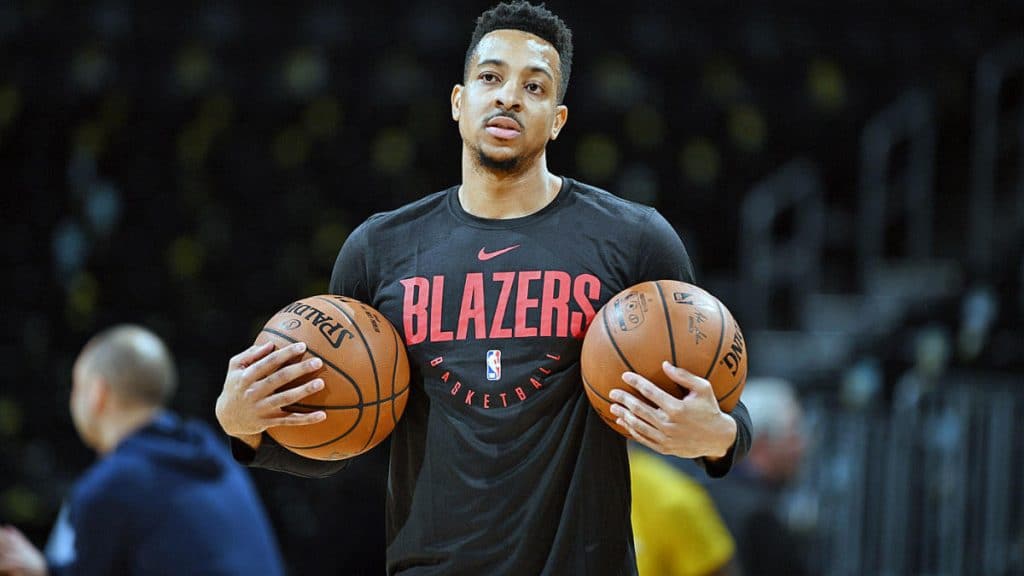 CJ McCollum pre-game