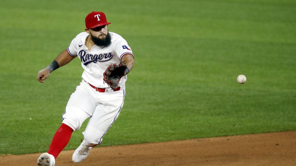 Rougned Odor fields ball