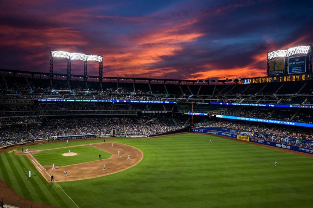 Citi Field at night