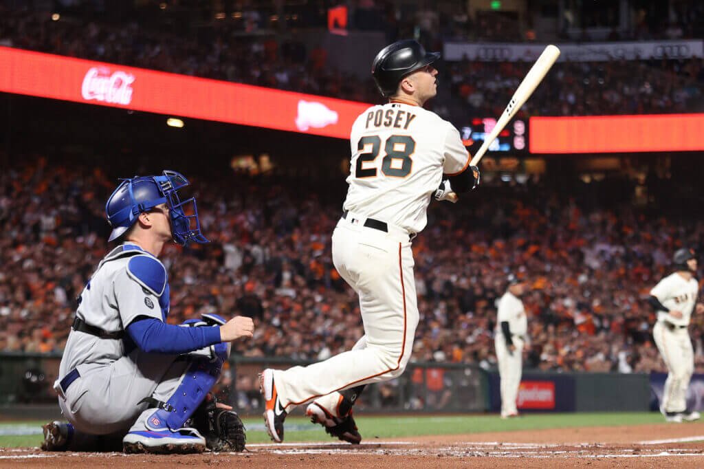 Buster Posey homer off Buehler