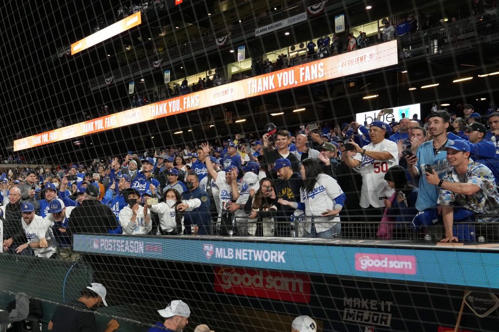 Dodgers fans at Giants